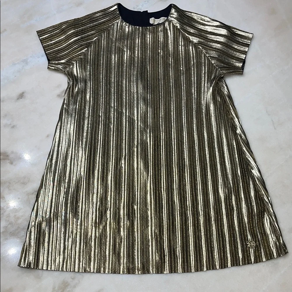 MICHAEL Michael Kors Gold Metallic Striped Dress -NWOT